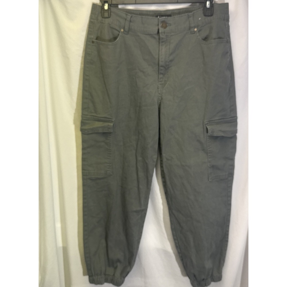 D. Jeans Cargo Pocket High Waisted Khaki Jogger Pants Size 16 Casual, Boho